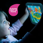 Discovery Dazzle Art Light-Up Diamond Painting Studio – Sea Turtle Craft Kit with 800+ Gems