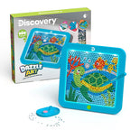 Discovery Dazzle Art Light-Up Diamond Painting Studio – Sea Turtle Craft Kit with 800+ Gems