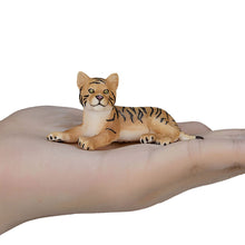 MOJO Wildlife Bengal Tiger Cub Laying Down Figure – Hand-Painted Animal Model
