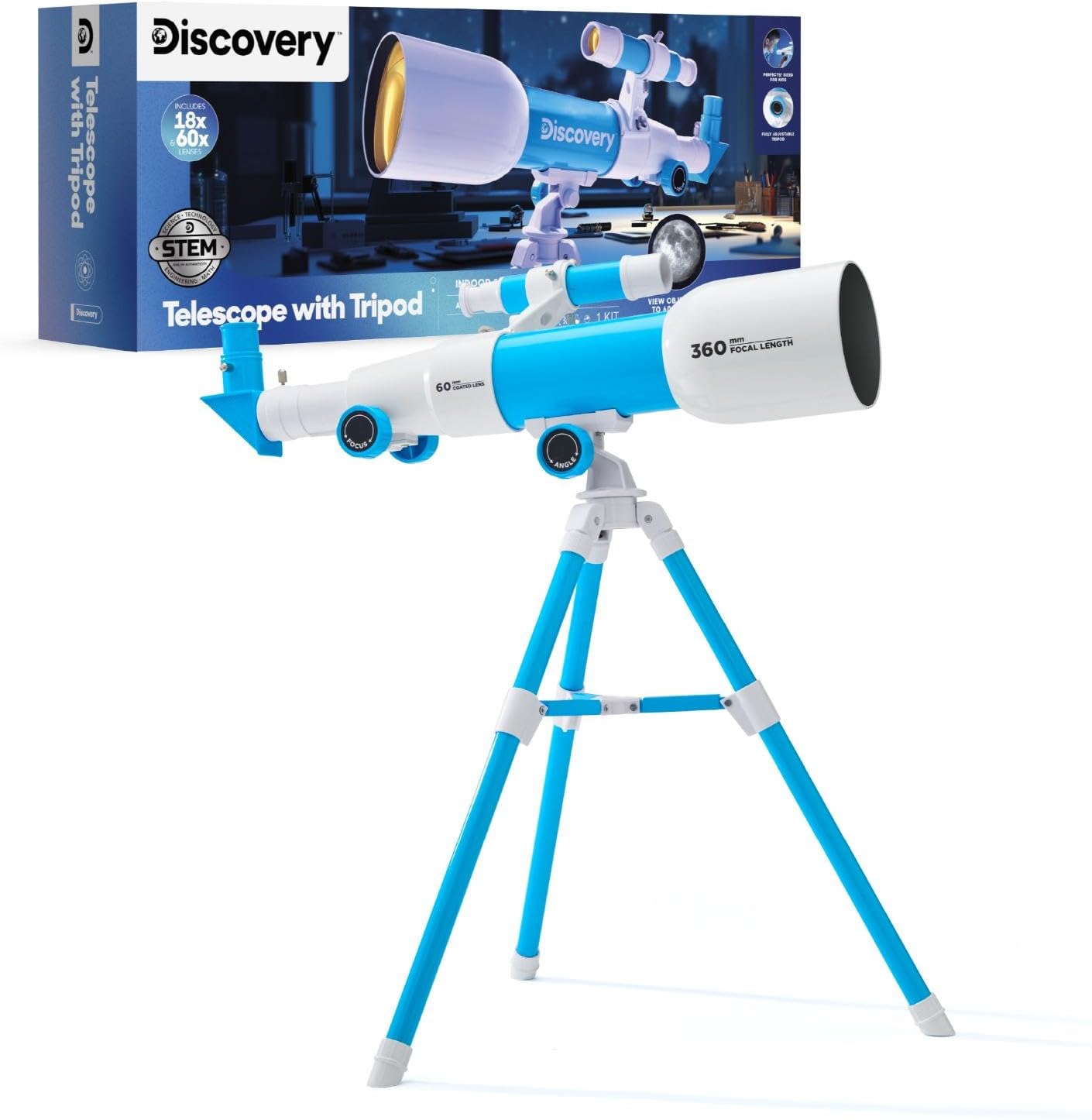Toy Telescope with Tripod Early Explorers STEM Astronomy Kit