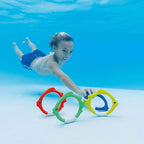Intex Underwater Fish Rings – 4 Piece Diving Pool Toy Set