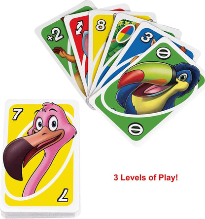 UNO Junior 2.0 Card Game for Kids Ages 3+