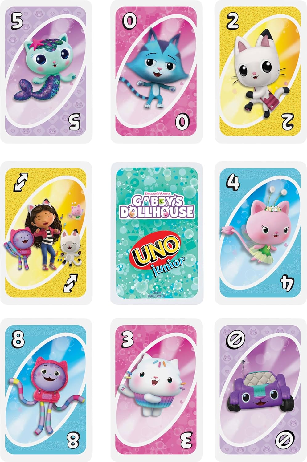 UNO Junior Gabby’s Poppenhuis Card Game for Kids 3+