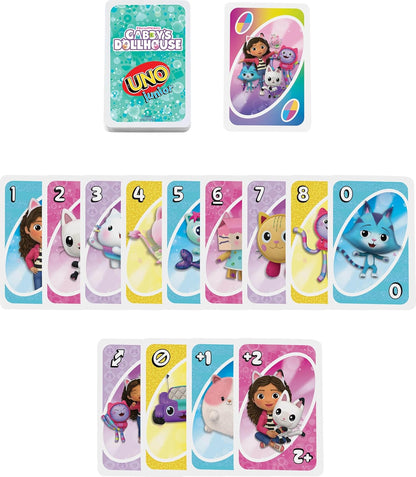 UNO Junior Gabby’s Poppenhuis Card Game for Kids 3+