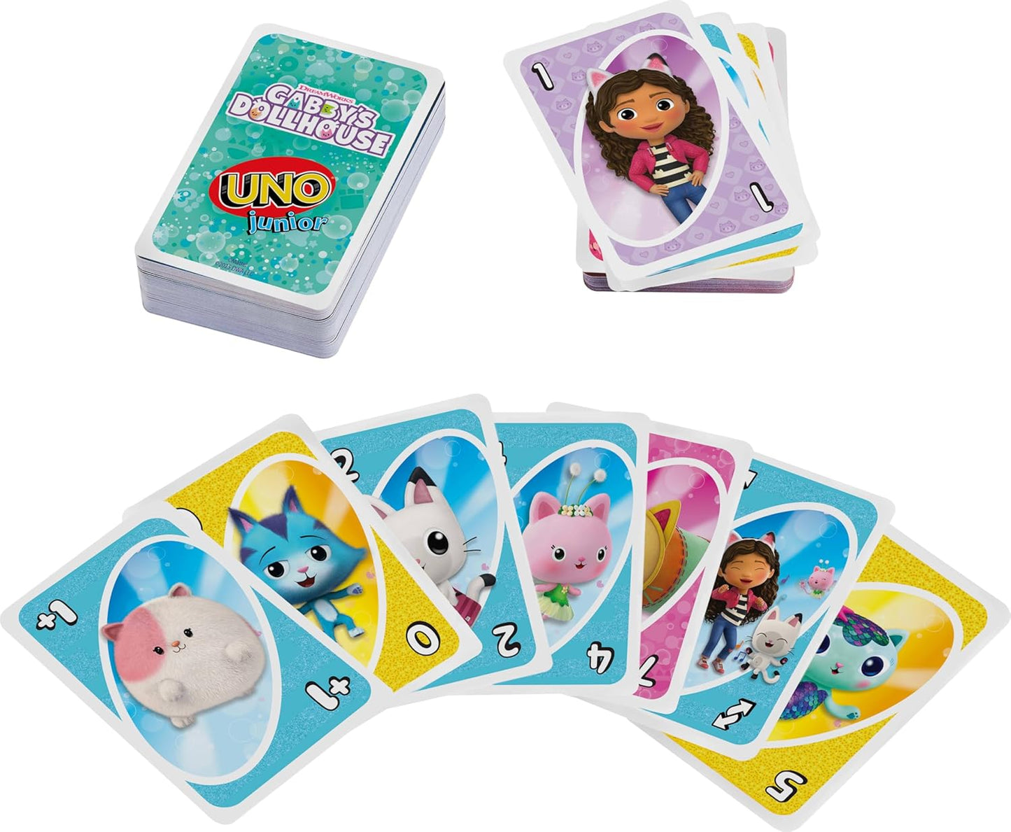 UNO Junior Gabby’s Poppenhuis Card Game for Kids 3+