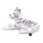 MOJO White Tiger Cub Laying Down Figure Hand-Painted Wildlife Model
