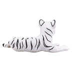 MOJO White Tiger Cub Laying Down Figure Hand-Painted Wildlife Model