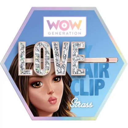 WOW Generation Glitter Hair Pins with Message Assorted