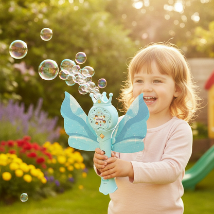 Disney Emoji Princess Battery-Operated Bubble Wand