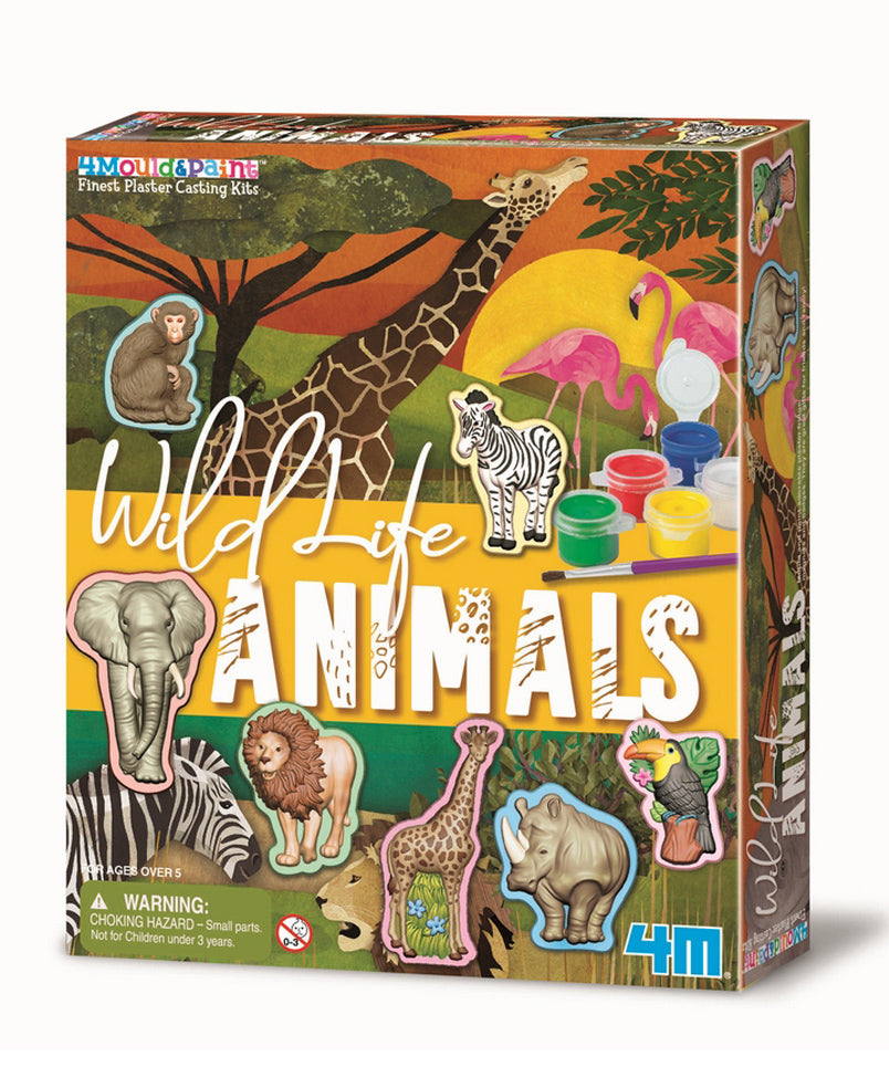 4M Mould & Paint Wild Animals