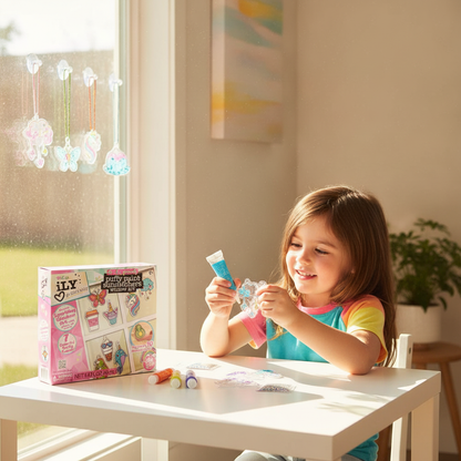 WeCool iLY DIY Puffy Paint Suncatchers Kit – 25 Pieces