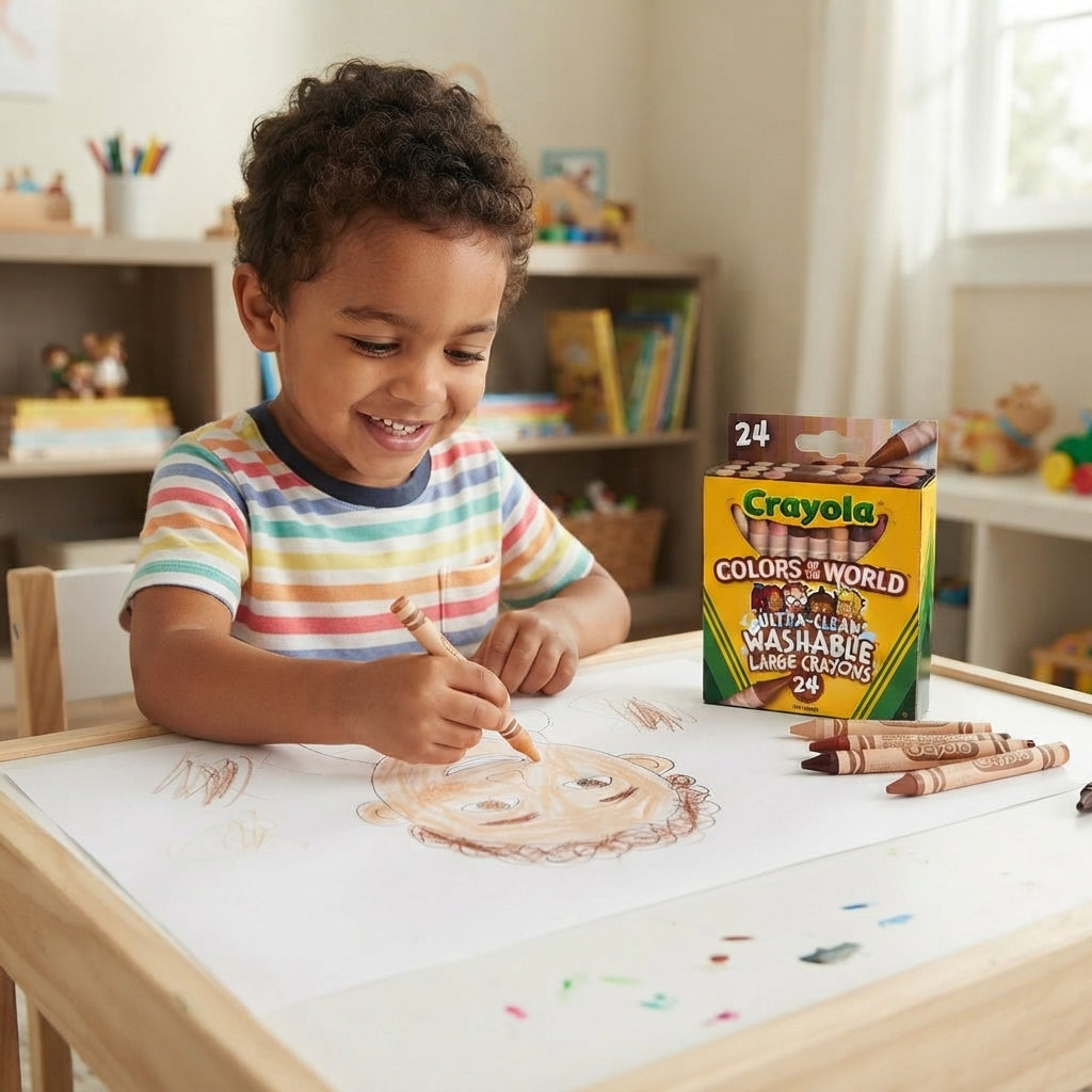 24 Ct Large Ultra-Clean Washable Crayons