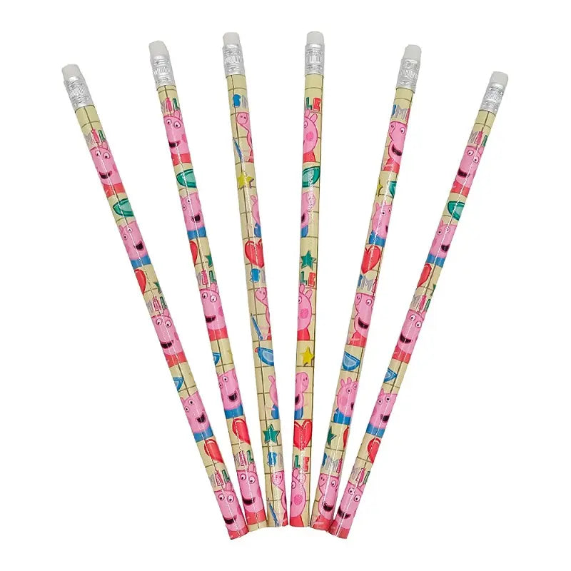 PEPPA PIG 6 PENCILS SET