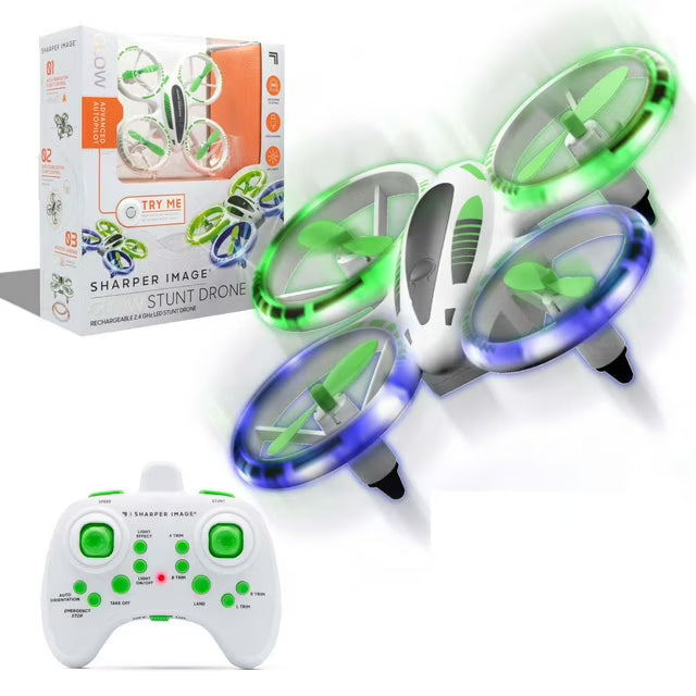 Sharper Image Drone Stunt Glow LED 5inch RC Drone