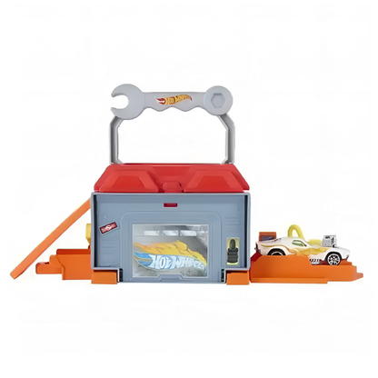 Hot Wheels City Fold & Go Auto Shop Playset with Car JHL43-1