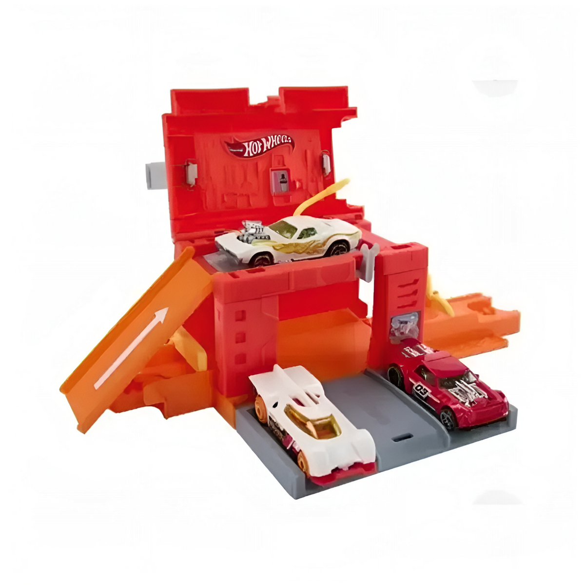 Hot Wheels City Fold & Go Auto Shop Playset with Car JHL43-1