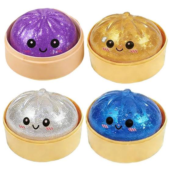 Big Glitter Dumpling Squishy Assorted