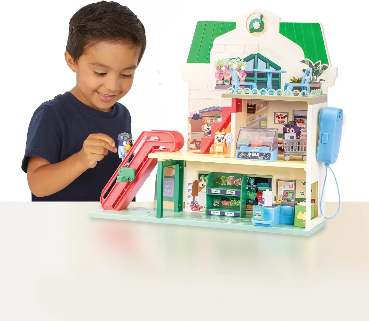 BLUEY S13 LETS PLAY CHEF SUPERMARKET PLAYSET - 630996189184