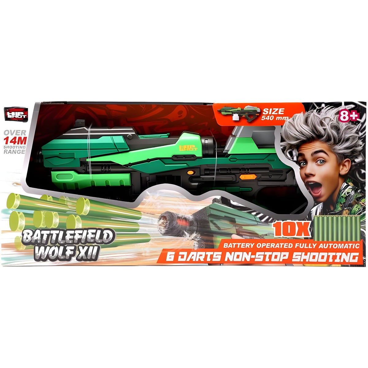 Hip Shot B/O Battlefield Wolf XII (w/ x10 Darts)