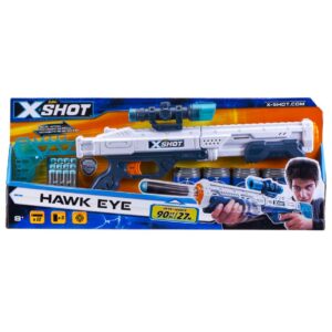 X-Shot Excel Hawk Eye – 6 Cans & 8 Darts