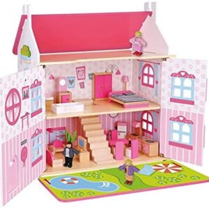 Mega Pink Dollhouse Playset