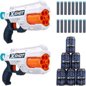 X-Shot Excel Reflex 6 Double Pack (2 Shooters, 3 Cans, 16 Darts)