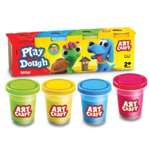 Art Craft Play Dough 4 Tub Pack – 560 GR