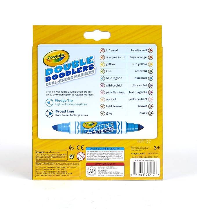 Crayola 10 CT Washable Double Doodlers