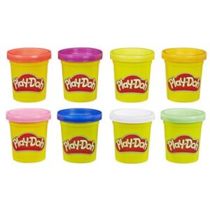 8 Pack Rainbow Play Dough