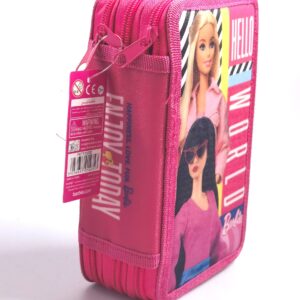 Barbie 3 Zippers Pencil Case