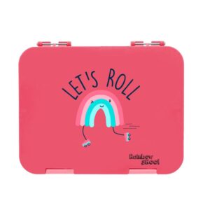 Rainbow Skool 4-6 Compartment Lunch Box – Let’s Roll – Pink