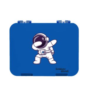 Rainbow Skool 4-6 Compartment Lunch Box – Astronaut Blue