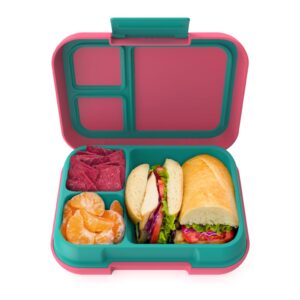 Bentgo® Pop 3-Compartment Lunch Box – Bright Coral/Teal