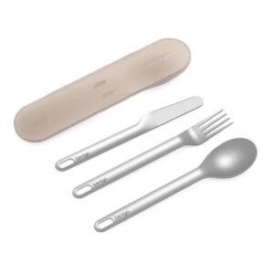 Bentgo Stainless Steel Travel Utensil Set – Sand