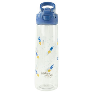 Rainbow Skool Straw Kids Water Bottle – Rocket in Space Blue (750ml)