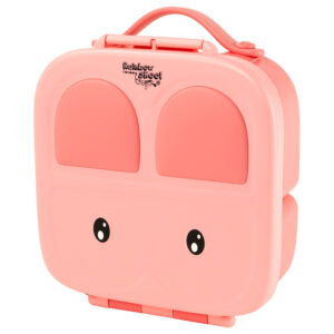 Rainbow Skool 4-Compartment Bunny Lunchbox – Pink