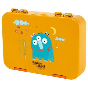 Rainbow Skool 4-6 Compartment Lunchbox – Orange Monster