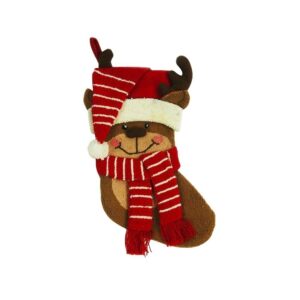 Chamdol Stocking Santa/Reindeer3d Motif