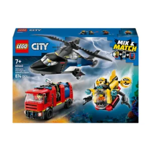 LEGO City Helicopter, Fire Truck & Submarine Remix 60462