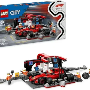 LEGO F1 Pit Stop & Pit Crew with Ferrari Car
