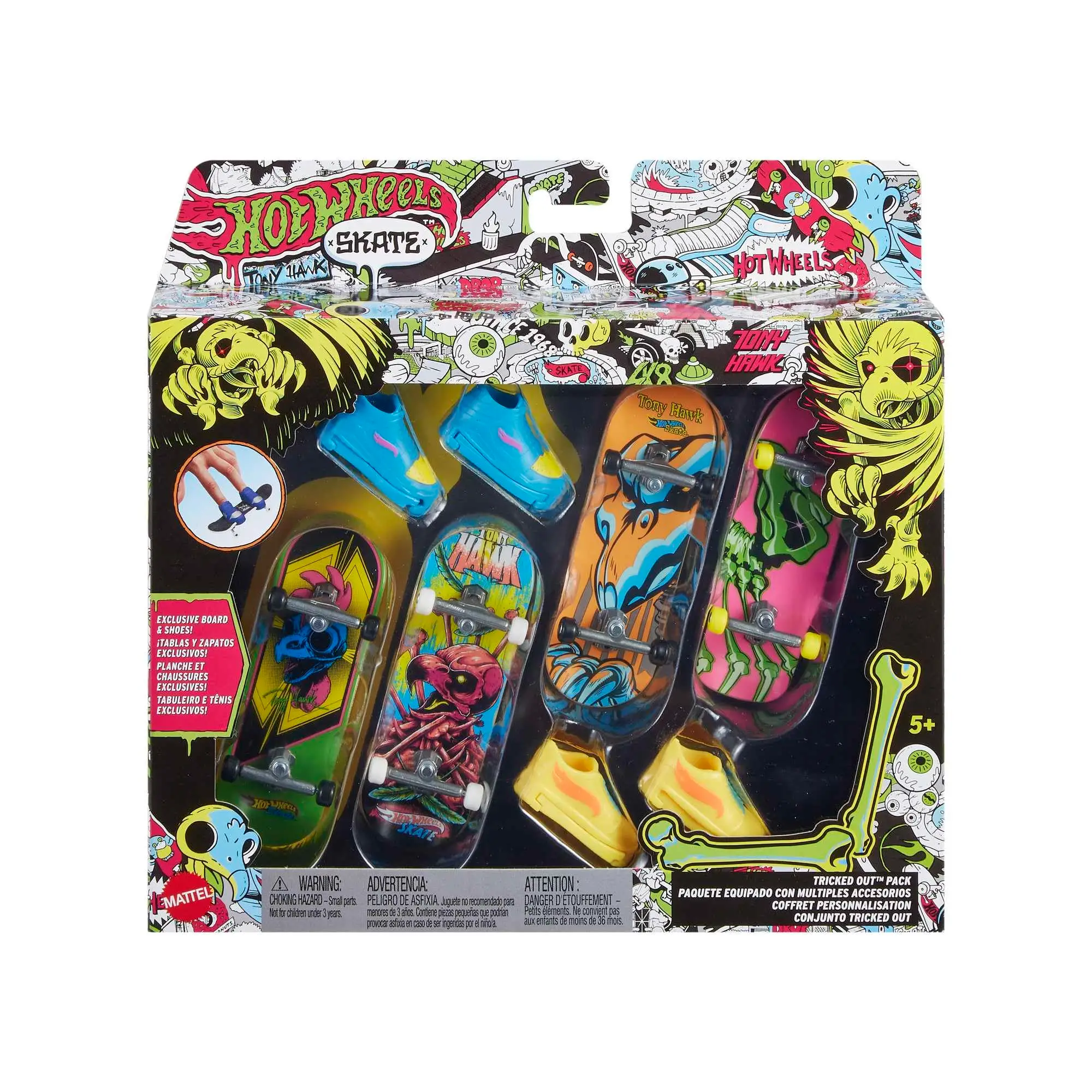 Hot Wheels Skates Neon Bones Tony Hawk 11