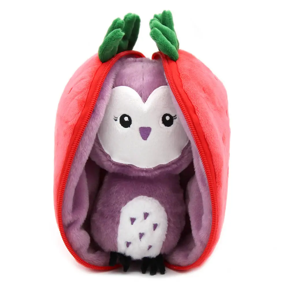 VEGGIE PLUSH VIOLET THE OWL STRAWBERRY2