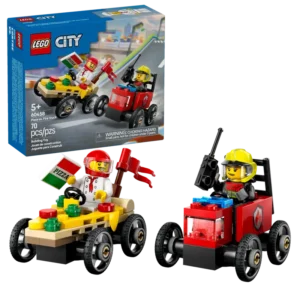 Lego Pizza vs. Fire Truck Race Car Pack