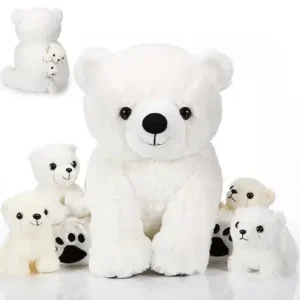 4 pcs Polar Animal in open touch box