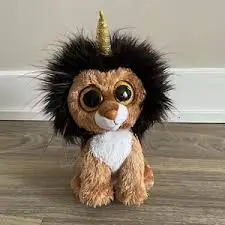 BEANIE BOOS LION RAMSEY BROWN REG 6.5IN