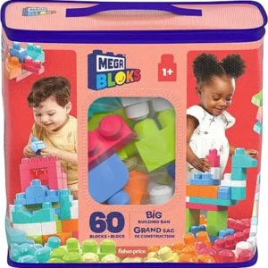 MB First Builders Building Bag 60pcs Pink
